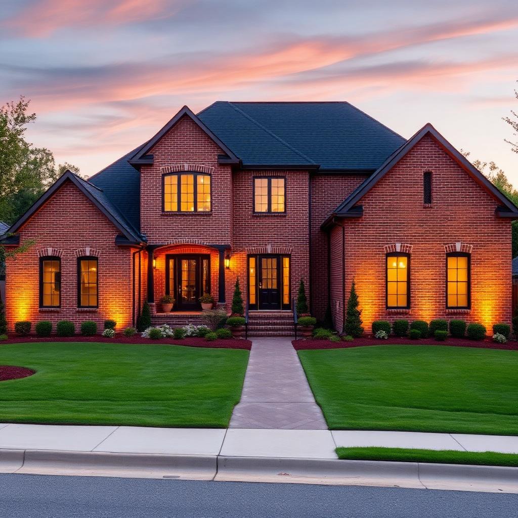 Luxury brick home